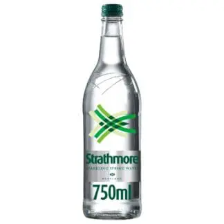 A bottle of water on a white background.