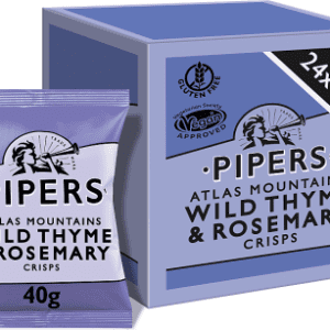 Pipers Atlas Mountains Wild Thyme & Rosemary Crisps 24 x 40g