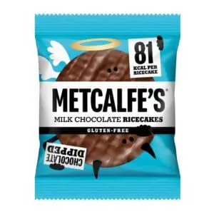 Metacafe's Metcalfe's Milk Chocolate Rice Cakes - 12x34g offer the perfect blend of indulgent milk chocolate and crispy rice cakes, creating an irresistibly delicious snack. Enjoy the rich taste of Metcalfe's Milk Chocolate Rice Cakes - 12x34g.