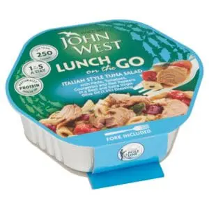 John West Italian Tuna Salad, ready to eat.