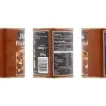 Three views of a St Nicholas Five Bean Salad with Sweetcorn & Vinegar in Salted Water 800g, displaying the front label, nutritional information, and ingredients list.
