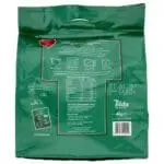 Back view of a green Tilda Easy Cook Basmati & Wild Rice 4kg package displaying cooking instructions and nutritional information.