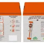 Front and back view of NESCAFÉ Azera Americano Instant Coffee Sachets 200x2g packaging with product information, preparation instructions, and brand logos.