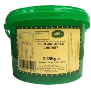 Arran Plum & Apple Chutney, 2.35kg jar.