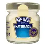 A Heinz Mini Jar Mayonnaise 80x33ml, labeled with the brand's logo and "57 varieties" slogan, against a white background.