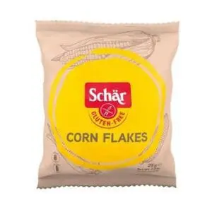 Schr gluten-free corn flakes bag.