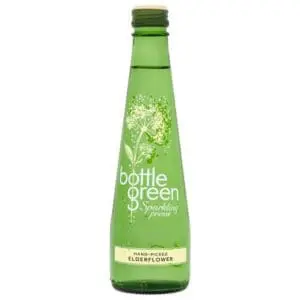 Bottle Green elderflower sparkling presse.