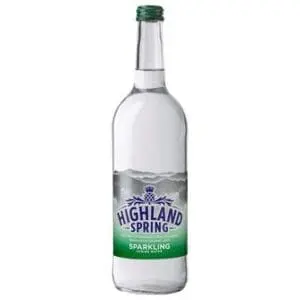 Highland Spring Sparkling Water bottle.