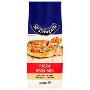 McDougalls pizza base mix, makes 61 pizzas.