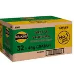 Walkers Salt & Vinegar crisps, 32 bags.