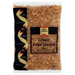 Chef William's crispy fried onions, 500g.