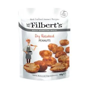 Mr Filbert's dry roasted peanuts, 40g.