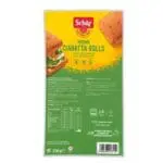 Schr gluten-free brown ciabatta rolls.