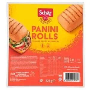 Schr gluten-free panini rolls, 225g.