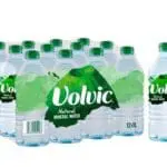 Volvic natural mineral water, 12x1L.