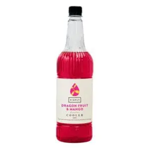 Dragon fruit & mango cooler bottle.