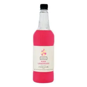 Pink lemonade flavor cooler bottle.