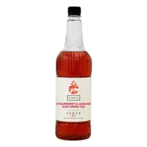 Strawberry & Jasmine iced green tea syrup.