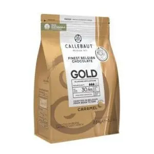 Callebaut Gold Caramel chocolate bag.