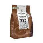 Callebaut No. 823 milk chocolate bag.