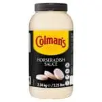 Colman's Horseradish Sauce, 2.25 litre bottle.