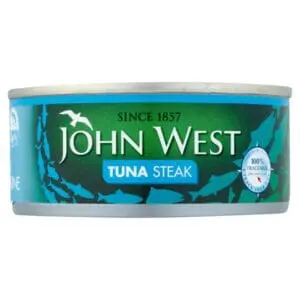 John West Tuna Steak can.