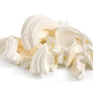 Broken pieces of meringue cookies.
