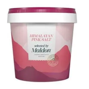 Himalayan pink salt, selected by Maldon.