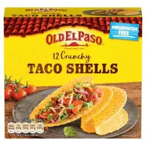Old El Paso crunchy taco shells.