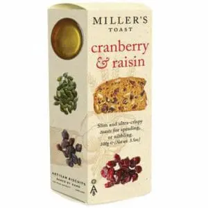 Miller's cranberry & raisin toast biscuits