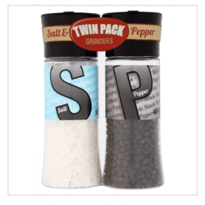 Cape Foods Salt & Pepper Grinders Twin Pack