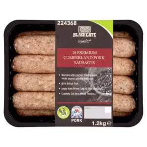 Blackgate Signature 18 Premium Cumberland Pork Sausages 1.2kg