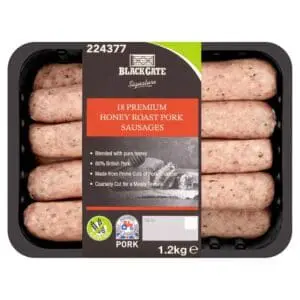 Blackgate Signature 18 Premium Honey Roast Pork Sausages 1.2kg