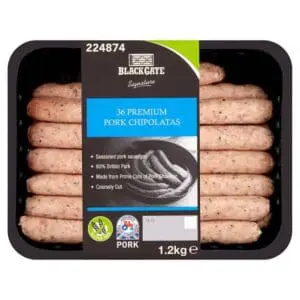 Blackgate Signature 36 Premium Pork Chipolatas 1.2kg