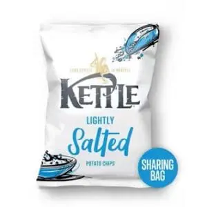 Kettle Lightly Salted Potato Chips 12x130g