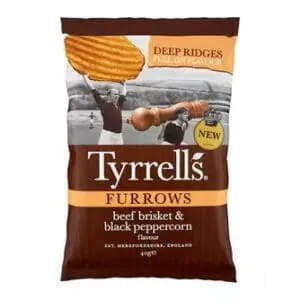 Tyrrells Beef Brisket & Black Peppercorn 24x40g