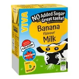 Viva Banana Milk Drink - No Added Sugar 27x200ml