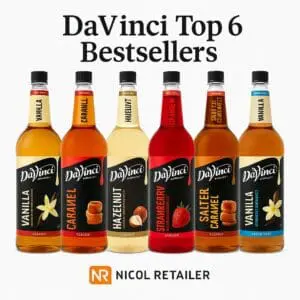 DaVinci Gourmet Syrup – Top 6 Bestseller Selection (1L Bottles)