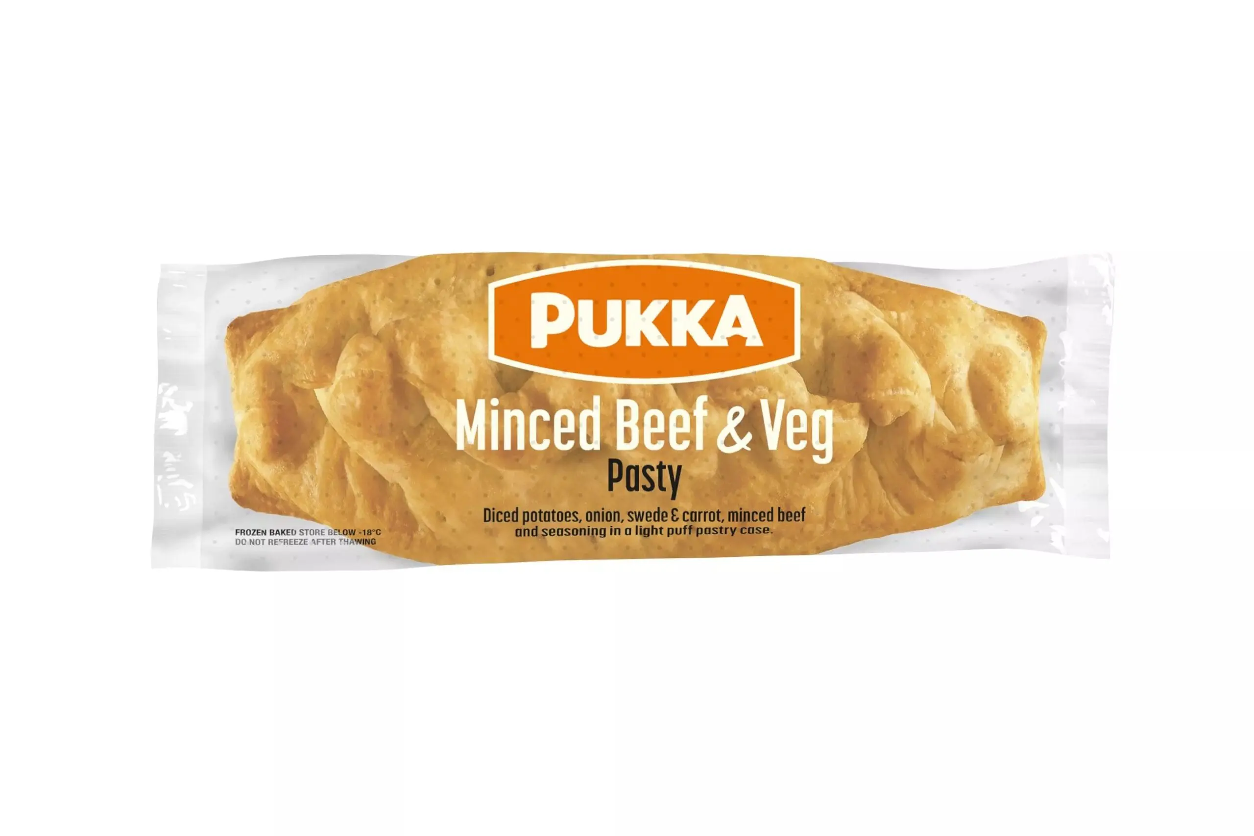 Pukka-Pies Individually Wrapped Frozen Baked Large Stand-Up Pasties 12x190g