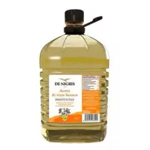 De Nigris White Wine Vinegar 5kg – Premium Italian Vinegar for Cooking, Pickling & Salads