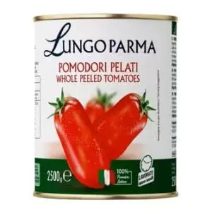 Lungo Parma Whole Peeled Tomatoes 6 x 2.5kg