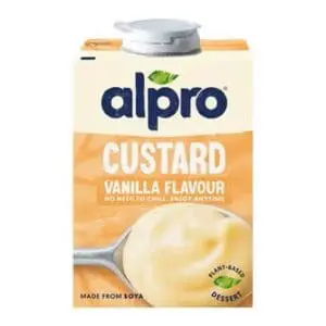 Alpro Vanilla Soya Plant-Based Long Life Alternative To Custard, Vegan & Dairy Free, 8 x 525g
