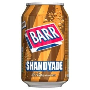 Barr shandy ade soft drink can