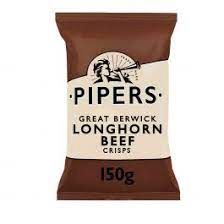 Pipers Great Berwick Longhorn Beef Crisps1x150g