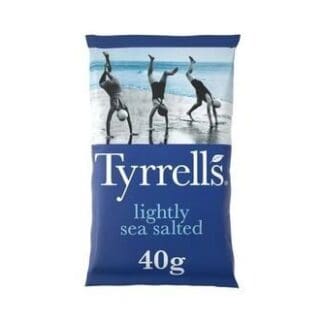 Tyrells lightly sea salted 40g.