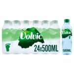 Volvic water, 24 x 500ml bottles.