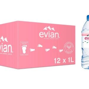 Evian still natural mineral water