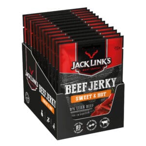 Jack links beef jerky original meat snacks sweet and hot
