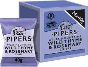 Pipers Atlas Mountains Wild Thyme & Rosemary Crisps 24 x 40g