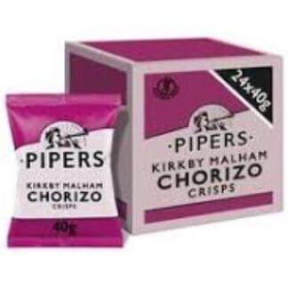 Pipers Kirkby Malham Chorizo Crisps 24 x 40g Pipers Crisps